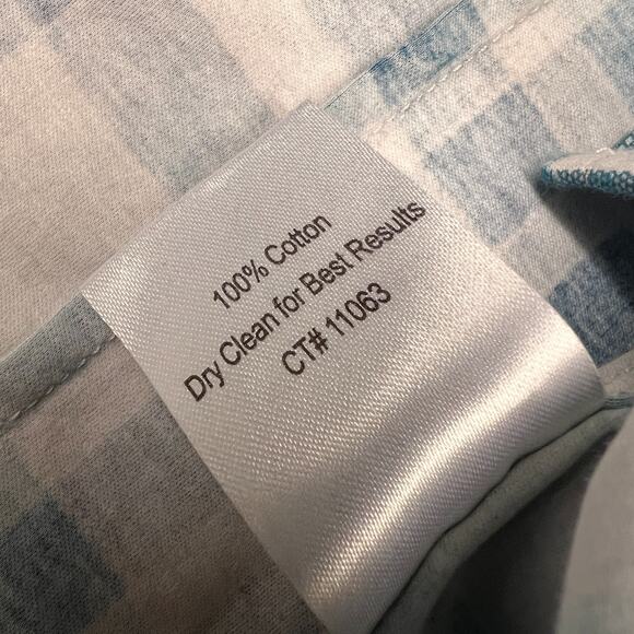 Scully Pearl Snap Shirt Mens XL Teal Plaid Pendleton Hat Co Western Cowboy Retro - Picture 7 of 9